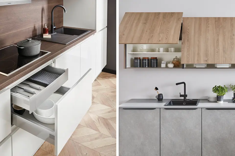 EM-Küche Stauraumlösungen